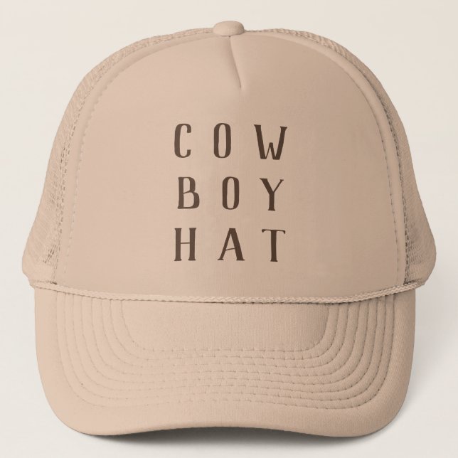 Casquette Mon Premier Chapeau de Fête d'Anniversaire Western (Devant)