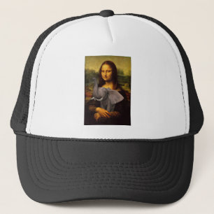 Casquette Mona Lisa avec éléphant