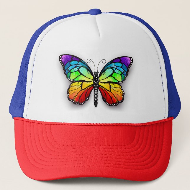 Casquette Monarque papillon arc-en-ciel (Devant)