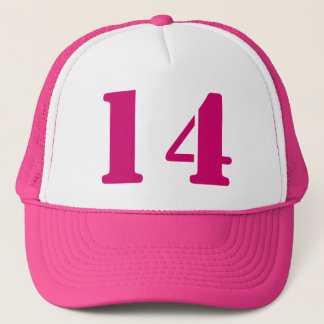 Casquette Monograma d'ordre personnel dans nombre 14 blanc