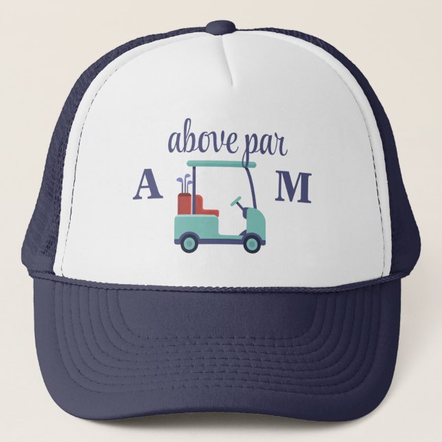 Casquette Monogramme bleu initial (Devant)