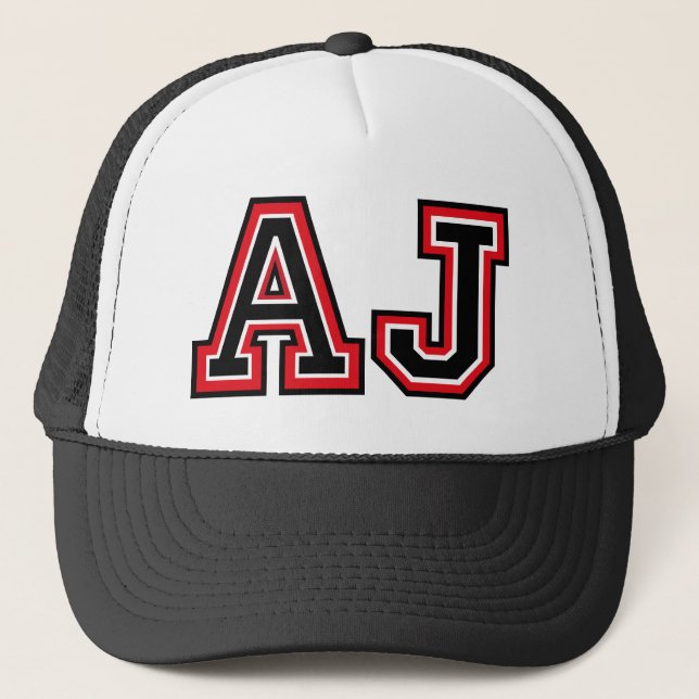 Casquette Monogramme de "AJ" (Devant)