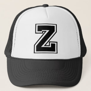 Casquette monogramme de la lettre "Z"