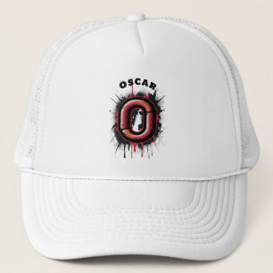 Casquette Monogramme de peinture "O" de pulvérisation urbain