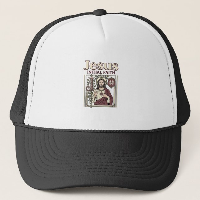 Casquette Monogramme initial de Jésus Foi Monogramme initial (Devant)