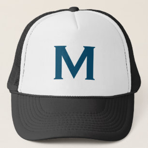 Casquette Monogramme Moderne Simple Classique Bleu