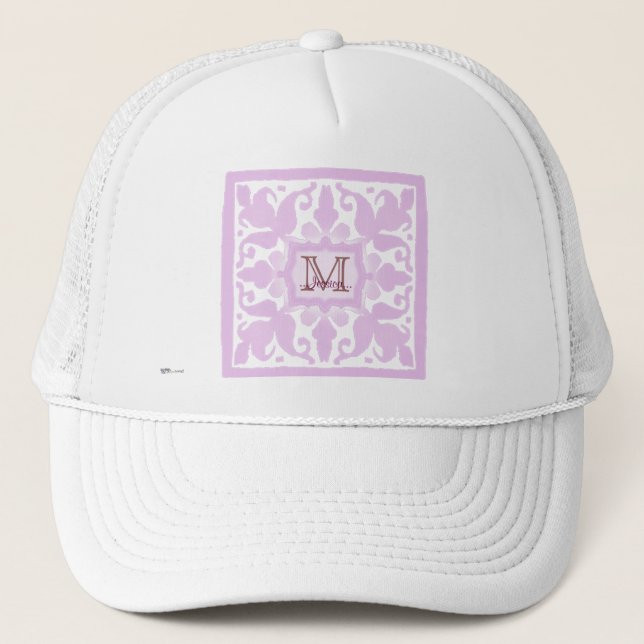 Casquette Monogramme vintage (rose) (Devant)
