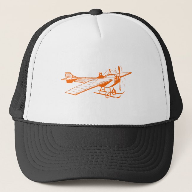 Casquette Monoplane vintage - Orange (Devant)