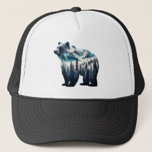 Casquette Montagnes et forêts de grizzlis