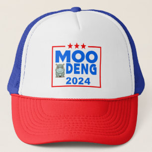 Casquette Moo Deng Funny Election 2024 Mignonne Hippo
