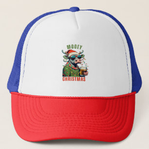 Casquette Mooey Noël Highland Cow Light Santa Hat T-Shi