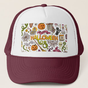 Casquette Motif de doodle Halloween mignon