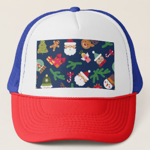Casquette Motif de Noël festif, design de vacances.