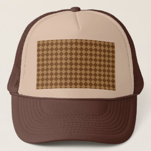 Casquette Motif diamant combiné Brown par STaylor