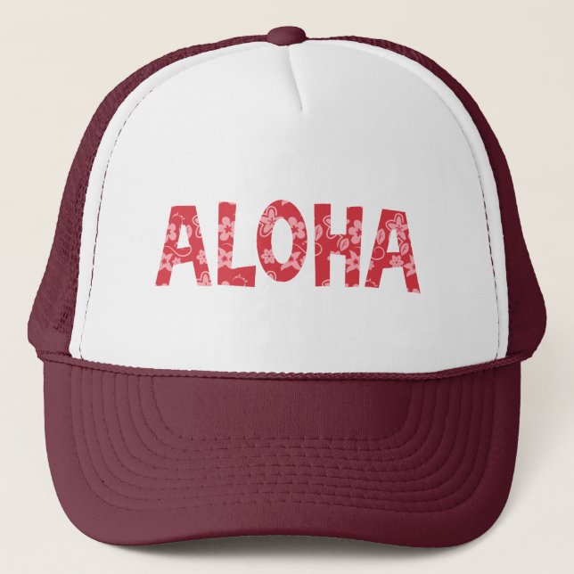 Casquette Motif floral de froid Aloha (Devant)