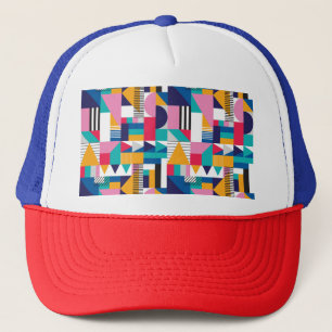 Casquette Motif géométrique Abstrait moderne sans couture