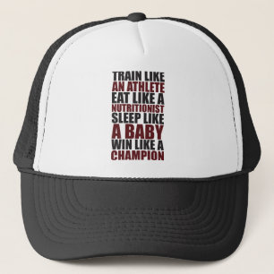 Casquette Motivation de l'entraînement - Gagnez comme un cha