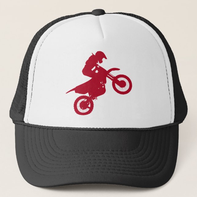 Casquette moto de motocross realizando acrobacias (Devant)
