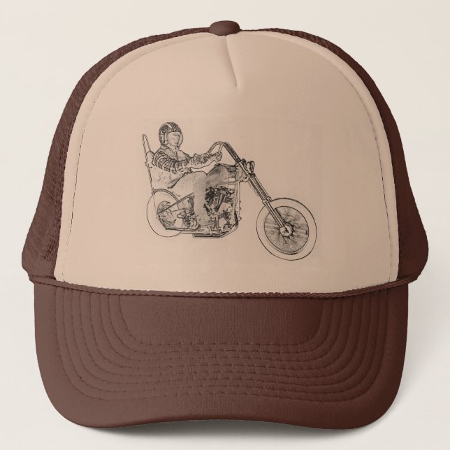 Casquette Moto de Whiteline - couperet Chris (Devant)