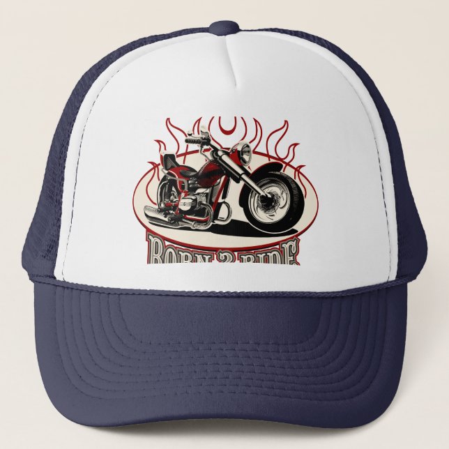 Casquette Moto-dessin (Devant)