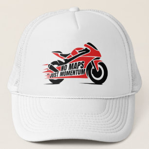 Casquette Moto Sport Rouge Noir