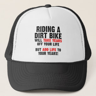 Casquette Motocross "Dirt Bike Life" Pour Les Anné