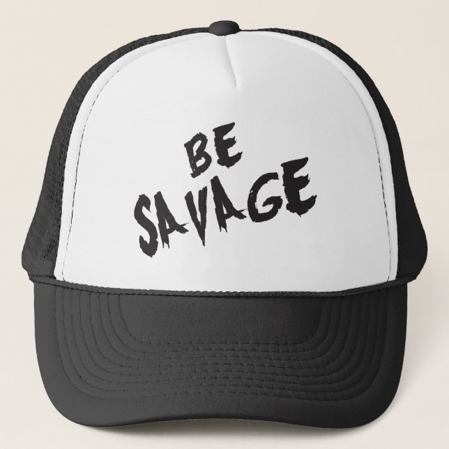 Casquette Mots Inspirationnels - Soyez Sauvage - Gym Motivat (Devant)