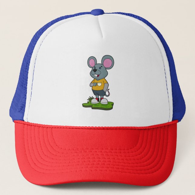 Casquette Mouse with Coffee cup (Devant)