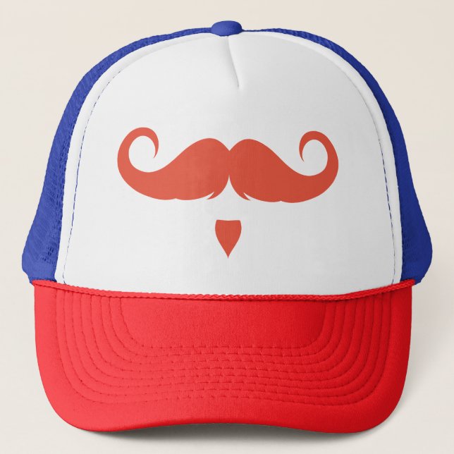 Casquette Moustache guidon personnalisable (Devant)