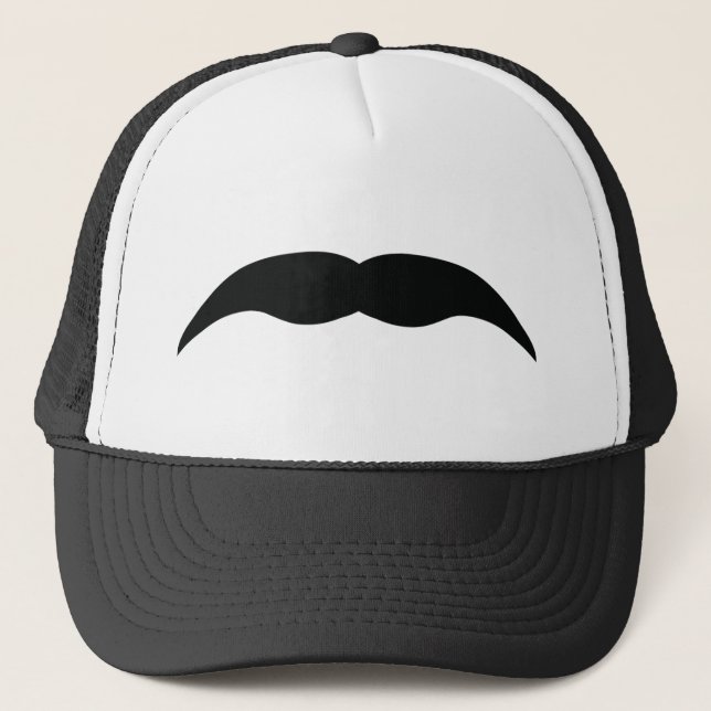 Casquette moustache noire (Devant)