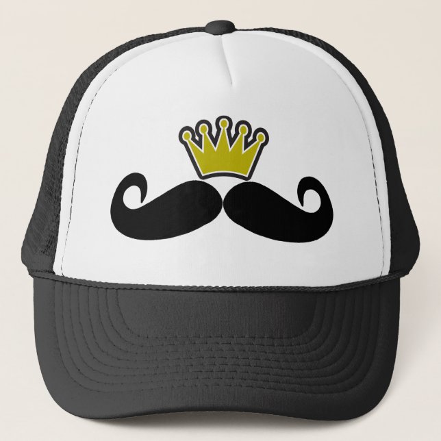 Casquette Moustache noire ou moustache noire pour les (Devant)