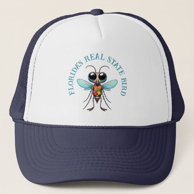 Casquette Moustique en Chemise tropicale - peut personnalise (Devant)