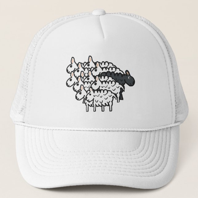 Casquette Mouton noir (Devant)