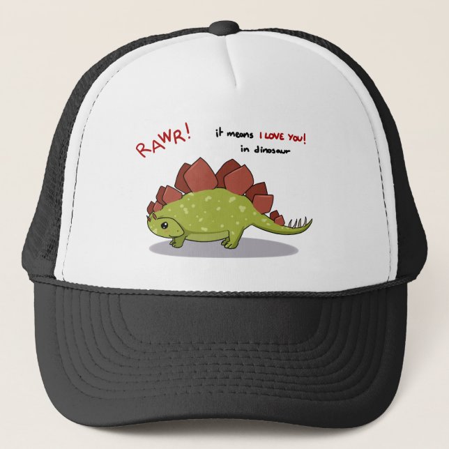 Casquette Moyens de Rawr je t'aime dans le Stegosaurus de (Devant)
