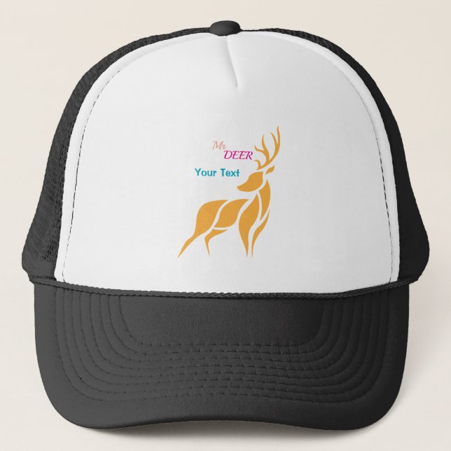 Casquette Mr. Deer Graphic – Rustic Woodland Style (Devant)