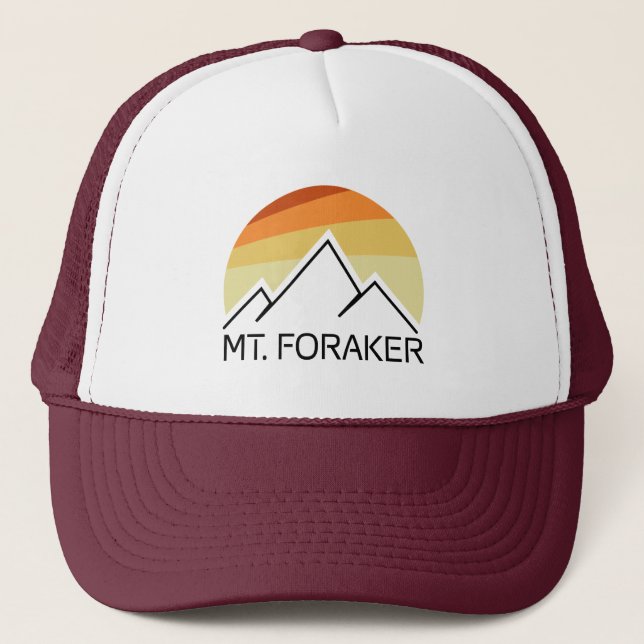 Casquette Mt Foraker Alaska Retro (Devant)