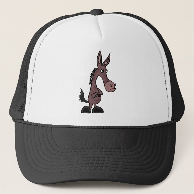 Casquette Mule d'ANNONCE ou bande dessinée têtue de Donky (Devant)