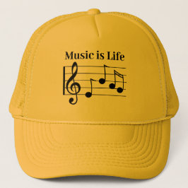 Casquette Musique Mashup musique est vie Chat camionneur jau