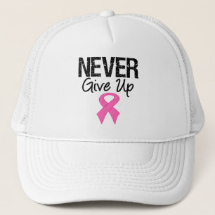 Casquette N'abandonnez jamais (le cancer du sein)