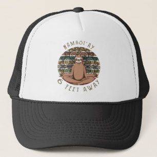 Casquette Namastay 6 Feet Away Quarantine Funny Shirt