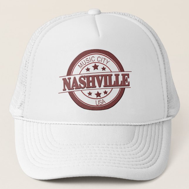 Casquette Nashville Music City USA Trucker Hat (Devant)
