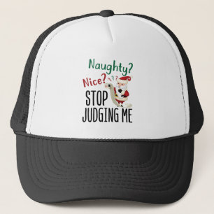 Casquette Naughty Nice Arrêtez De Me Juger Drôle Noël