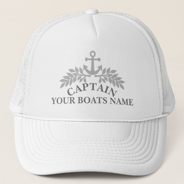 Casquette Navire d'ancrage des capitaines de yacht (Devant)