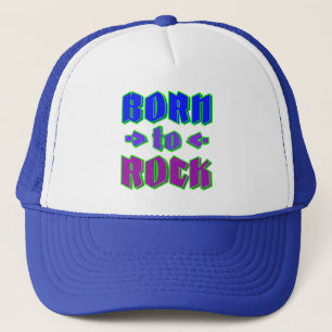 Casquette Né au rock, rock