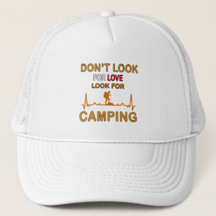 Casquette Ne cherchez pas l'amour chercher Camping drôle cam