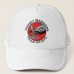 Casquette Ne craignez aucun mal Badass Honey Badger Red Anim
