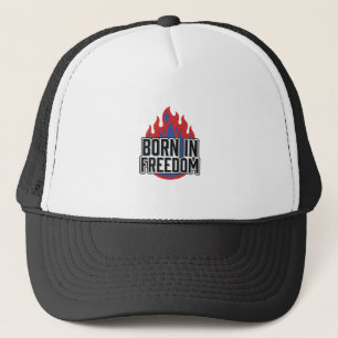 Casquette Né dans la flamme de la liberté Vintage shirt à gr