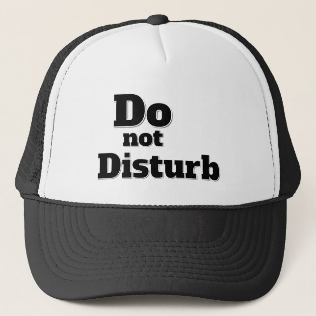 CASQUETTE NE DÉRANGEZ PAS (Devant)