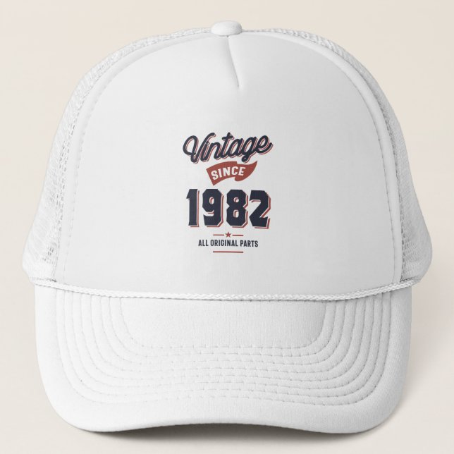 Casquette Né en 1982 Anniversaire (Devant)
