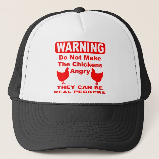 Casquette Ne Faites Pas De Poulets En Colère Ils Peuvent Êtr (Devant)
